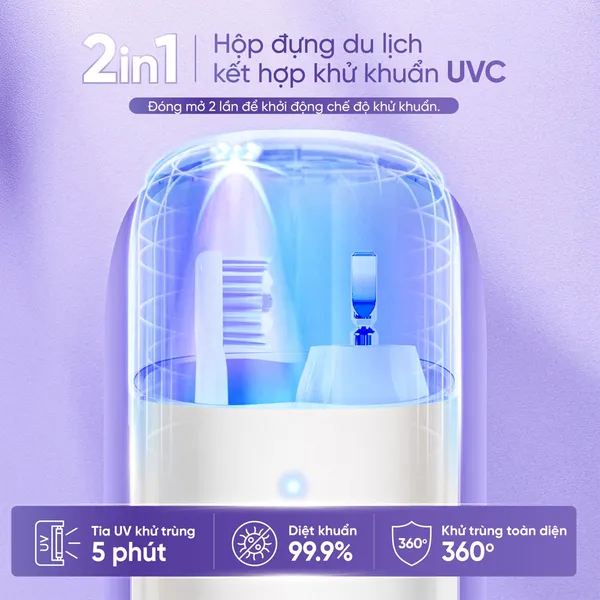 Bàn Chải Điện Masuto HyperUVSonic - 5 Đầu Bàn Chải