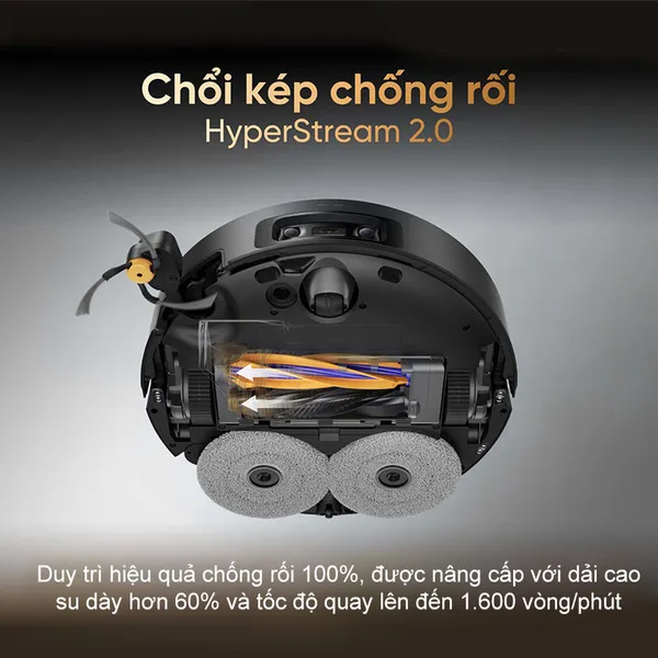 Robot Hút Bụi Lau Nhà Dreame X60 Ultra Extreme Màu Đen