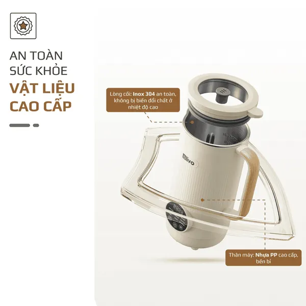 Máy Xay Nấu Đa Năng Olivo CB1200 1.2 Lít