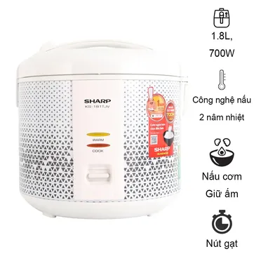 Nồi Cơm Điện Sharp KS-181TJV 1.8 Lít