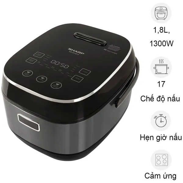 Nồi Cơm Điện Cao Tần Sharp KS-IH191V-BK 1.8 Lít