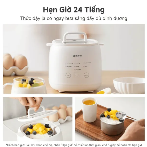 Máy Hấp Luộc Trứng Simplus DZEG006WH01