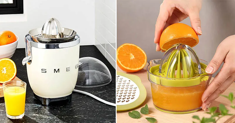 Nên mua máy vắt cam bằng tay hay bằng điện?