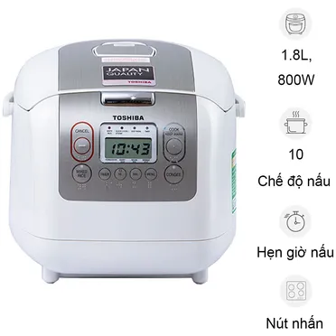 Nồi Cơm Điện Tử Toshiba RC-18NTFV(W) 1.8 Lít