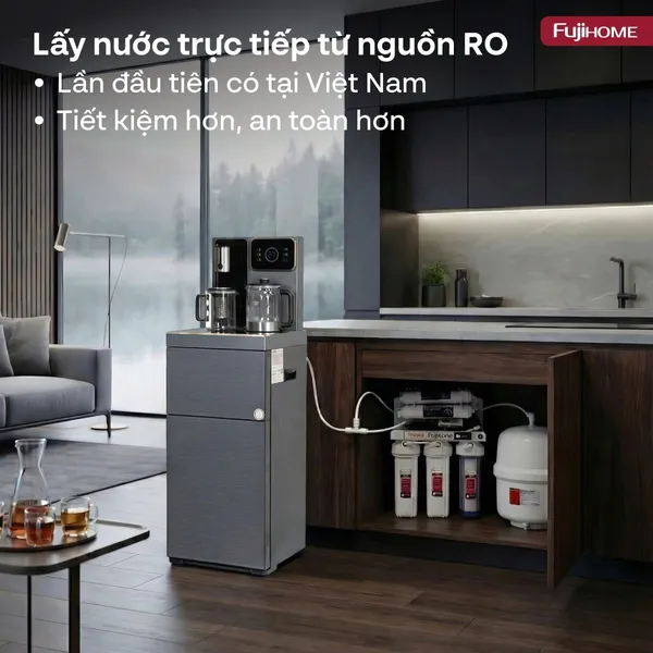 Cây Nước Nóng Lạnh Có Ngăn Khử Khuẩn UV Fujihome TB241N-UV