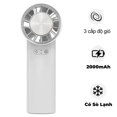 Quạt Sạc Mini Cầm Tay Có Sò Lạnh Sunhouse SHD7113