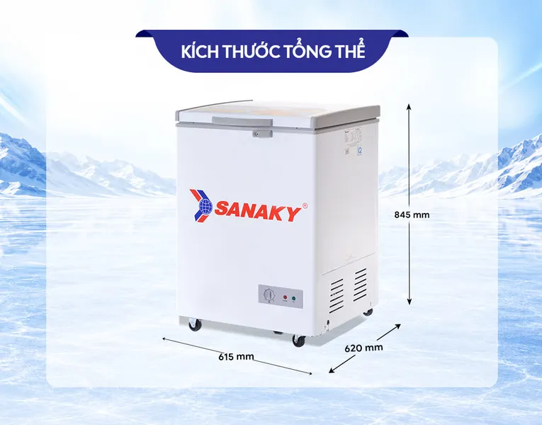 Tủ Đông Sanaky 100 Lít VH-150HY2