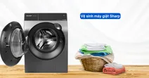 C&aacute;ch vệ sinh m&aacute;y giặt Sharp đơn giản, dễ l&agrave;m tại nh&agrave;