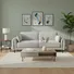 Sofa 3 Chỗ Vale 1307 Xám Nhạt