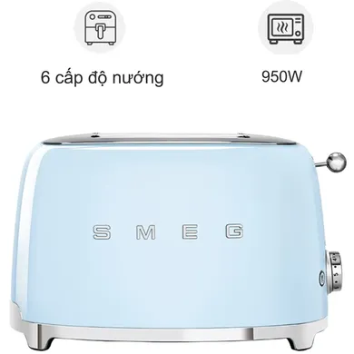 Máy Nướng Bánh Mì SMEG TSF01PBEU - Xanh Nhạt
