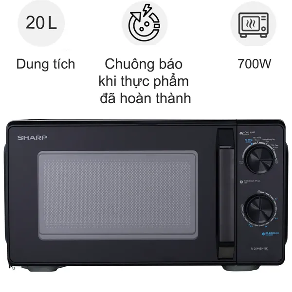 Lò Vi Sóng Sharp R-2040EH-BK 20 Lít