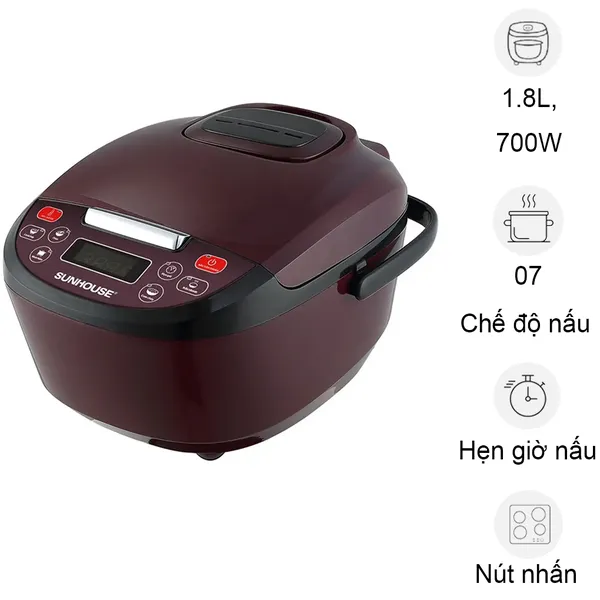 Nồi Cơm Điện Sunhouse SHD8909 1.8 Lít