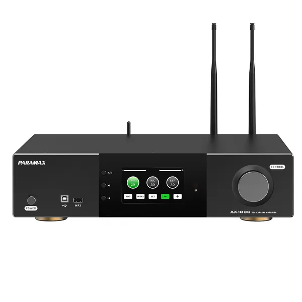 Amply Karaoke Tích Hợp Vang Số Và Micro Không Dây Paramax AX-1000 (Black)