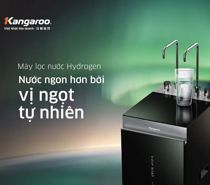 Máy Lọc Nước Kangaroo Sumire Hydrogen Nóng Lạnh KG11A18 11 Lõi