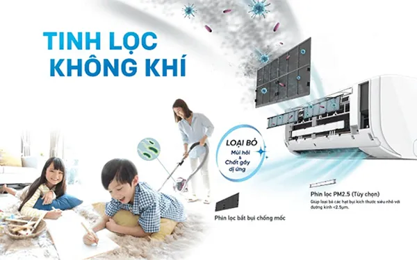 Công nghệ khử mùi kháng khuẩn, bảo vệ sức khỏe trên máy lạnh Daikin