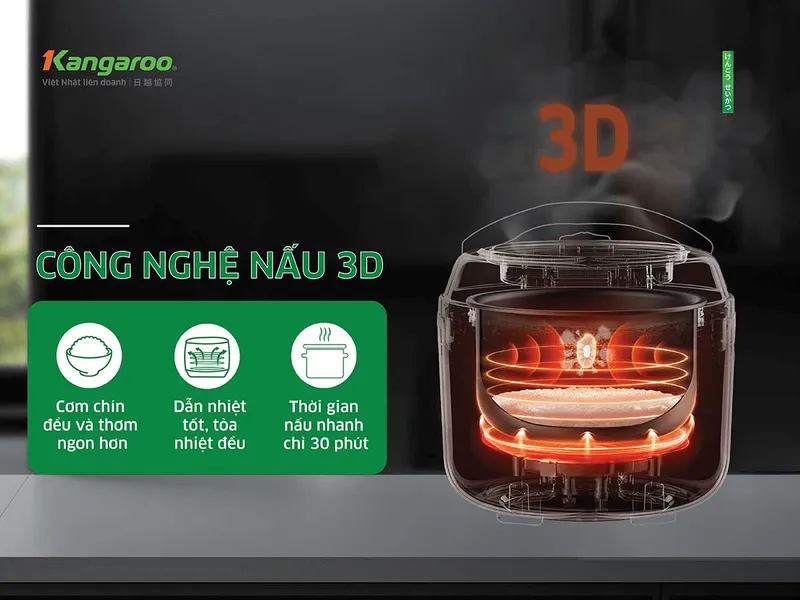 Nồi Cơm Điện Kangaroo KGRC18M3 1.8 Lít