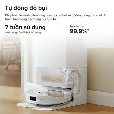 Robot Hút Bụi Lau Nhà Roborock Qrevo C Pro - Đen 8