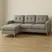 Sofa L Thor Xám Nhạt 196Cm