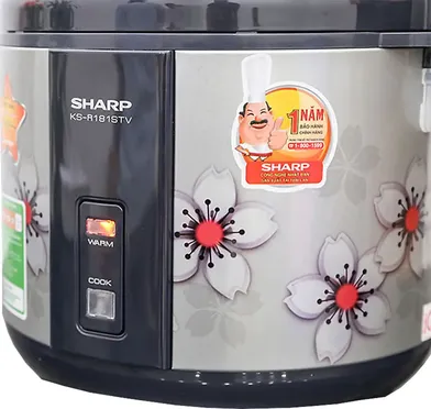 Nồi Cơm Điện Sharp KS-NR181STV "SS" 1.8 Lít 0