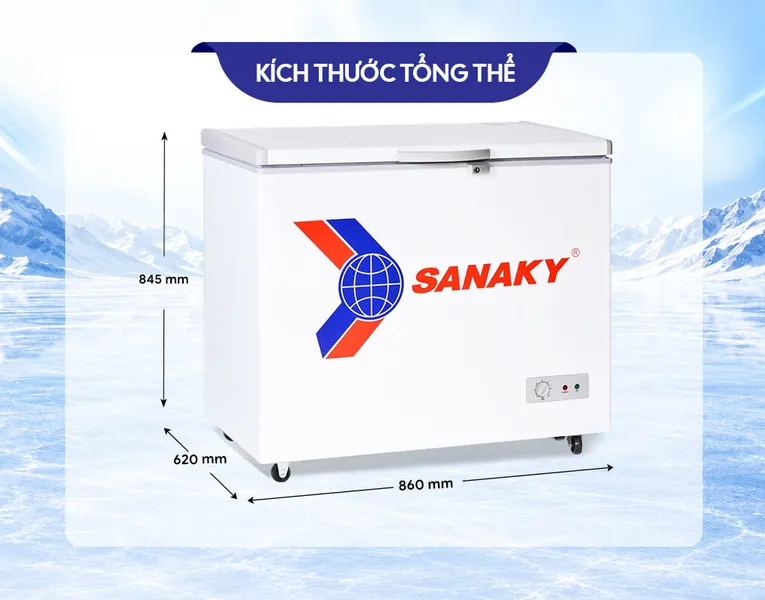 Tủ Đông Sanaky 175 Lít VH-2299HY2