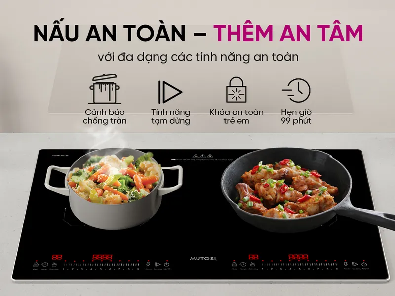 Bếp Từ Đôi Mutosi MI-36