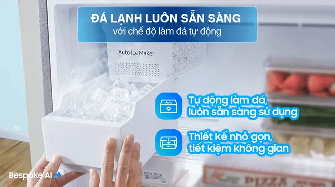 Tủ Lạnh Samsung Bespoke Inverter 406 Lít RT42CB6784C3SV