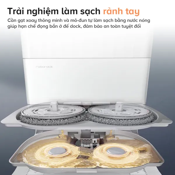 Robot Hút Bụi Lau Nhà Roborock Q Revo 5V1 Trắng