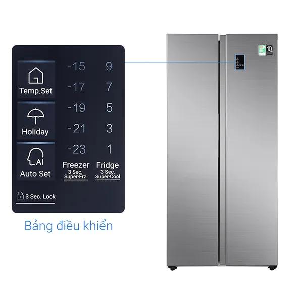 Tủ Lạnh Aqua Inverter 480 Lít AQR-S480XA (SG)