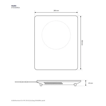 Bếp Điện Từ Đơn Electrolux ETIS450RGA 2000W (Tặng Kèm Nồi) 4
