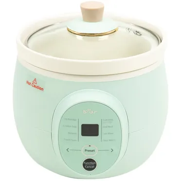 Nồi Nấu Chậm Cho Bé Ăn Dặm Bear DDG-D20P1 - Hàng Quốc Tế - Bản Tiếng Anh