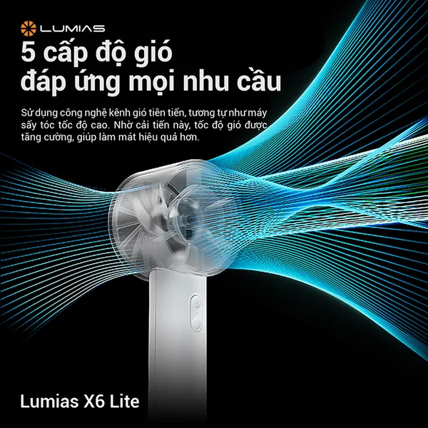 Quạt Cầm Tay Mini Lumias X6 LITE Màu Hồng