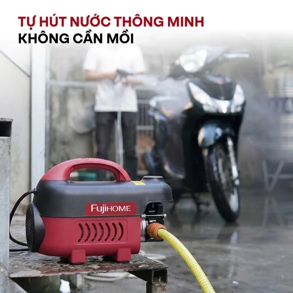 Máy Rửa Xe Mô Tơ Cảm Ứng Từ Fujihome PWX1A