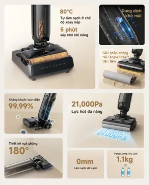 Máy Hút Bụi Lau Nhà Khô Và Ướt Mova K30 Pro 7
