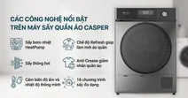 C&aacute;c c&ocirc;ng nghệ nổi bật tr&ecirc;n m&aacute;y sấy quần &aacute;o Casper