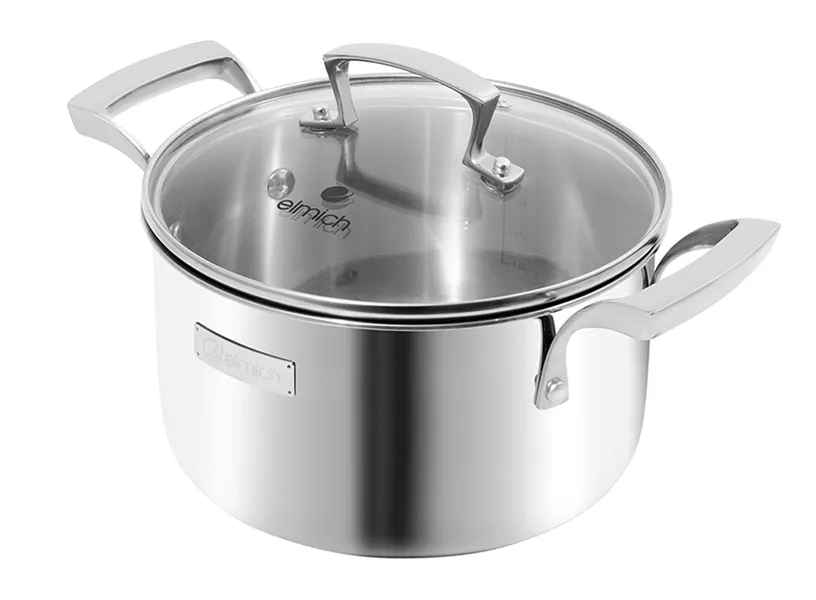 Bộ Nồi Inox Liền Khối Elmich Premium EL3100 Size 18,20,24 Quánh 16cm