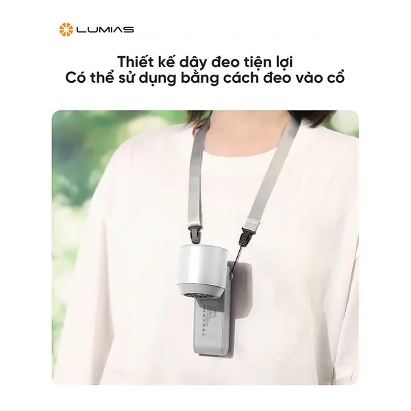 Quạt Cầm Tay Mini Có Sò Lạnh Lumias F3600