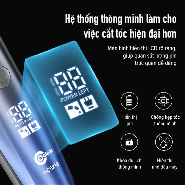 Tông Đơ Hớt Tóc Coclear Hoạt Động Bằng Điện HC5216