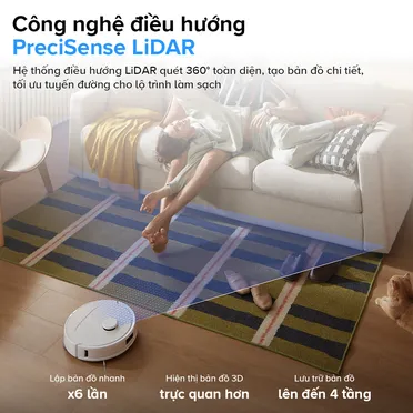 Robot Hút Bụi Lau Nhà Roborock Q Revo 5AE - Trắng 13