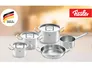 Bộ Nồi Fissler Original Profi 5 Món Có Quánh Và Chảo Tay Cầm - Xuất Xứ Đức