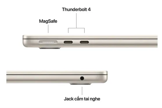 Laptop MacBook Air 13 inch M5 (16GB+512GB) Vàng 3