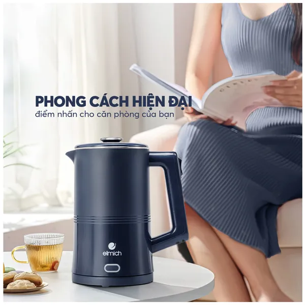 Ấm Đun Siêu Tốc Elmich KEE-9148 1.7 Lít