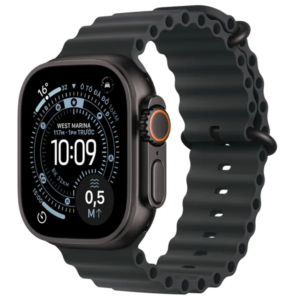 Apple Watch Ultra 3 GPS + Cellular 49mm Black Titanium Case with Black Ocean Band