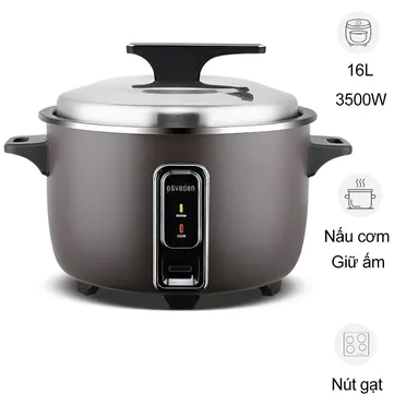 Nồi Cơm Công Nghiệp Paveden PRC-1635BR 16 Lít