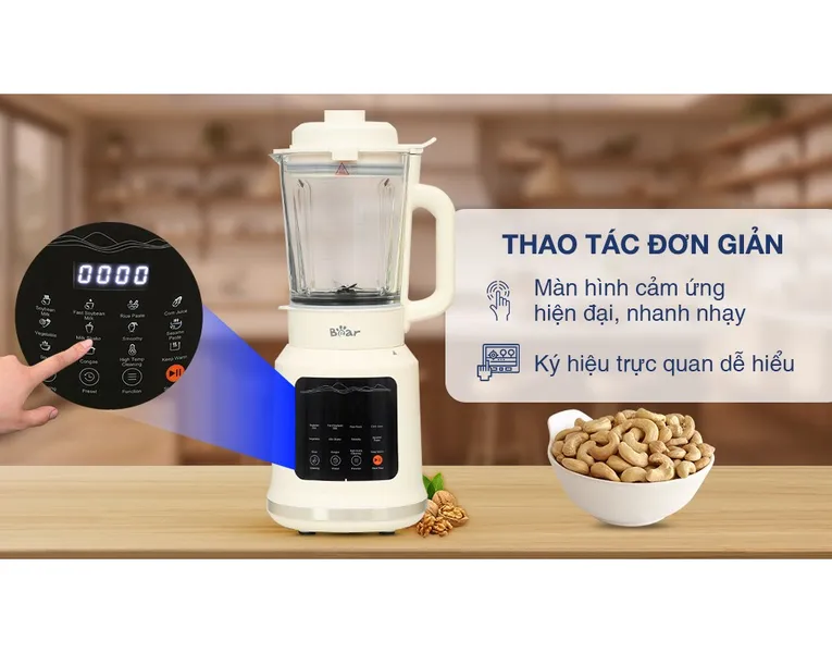 Máy Làm Sữa Hạt Đa Năng Bear BCB-E153W2