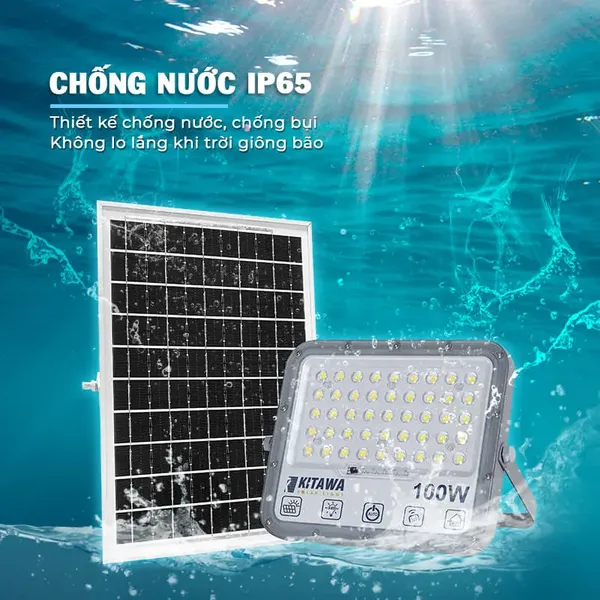 Đèn Năng Lượng Mặt Trời 100W Kitawa DPN.02.100