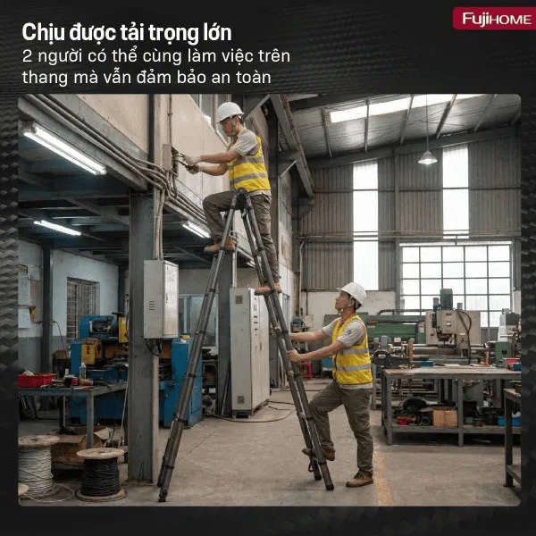 Thang Thép Rút Gọn Chữ A Fujihome STLA58