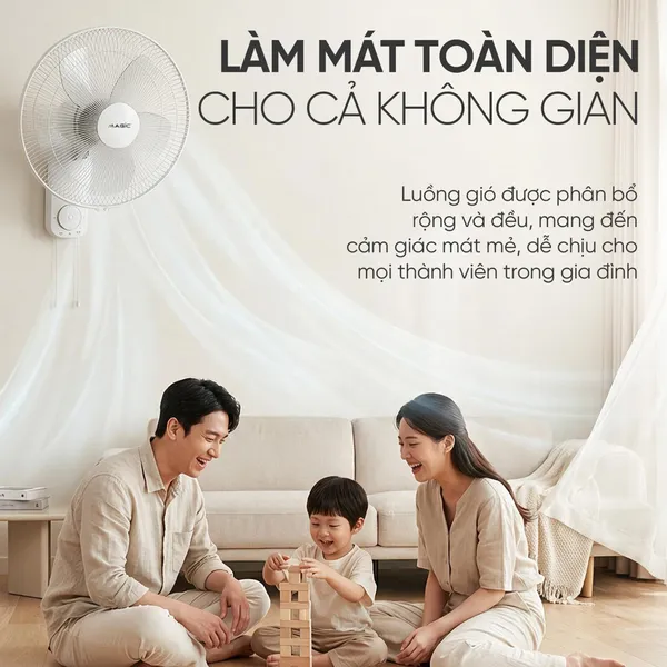 Quạt Treo Tường Có Điều Khiển Từ Xa Magic Eco A-258