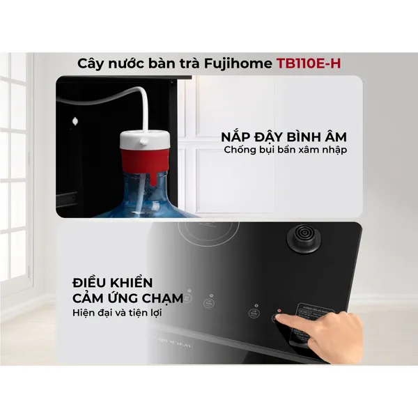 Cây Nước Làm Nóng Bình Âm Kết Hợp Bàn Pha Trà Cafe Fujihome TB110E-H