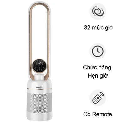 Quạt Không Cánh Và Lọc Không Khí Magic Eco AC-306