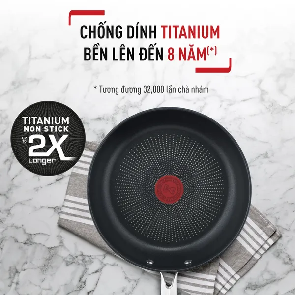 Chảo Chiên Inox Cao Cấp Tefal Duetto Plus 26cm